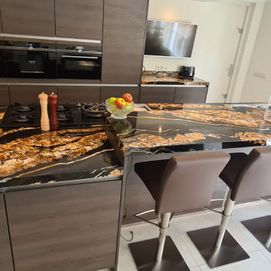 Luxueuze keuken natuursteen