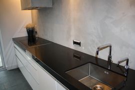 Keukenblad zwart natuursteen